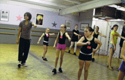 Dancers from the Ready, Set, Dance In the Heights Workshop